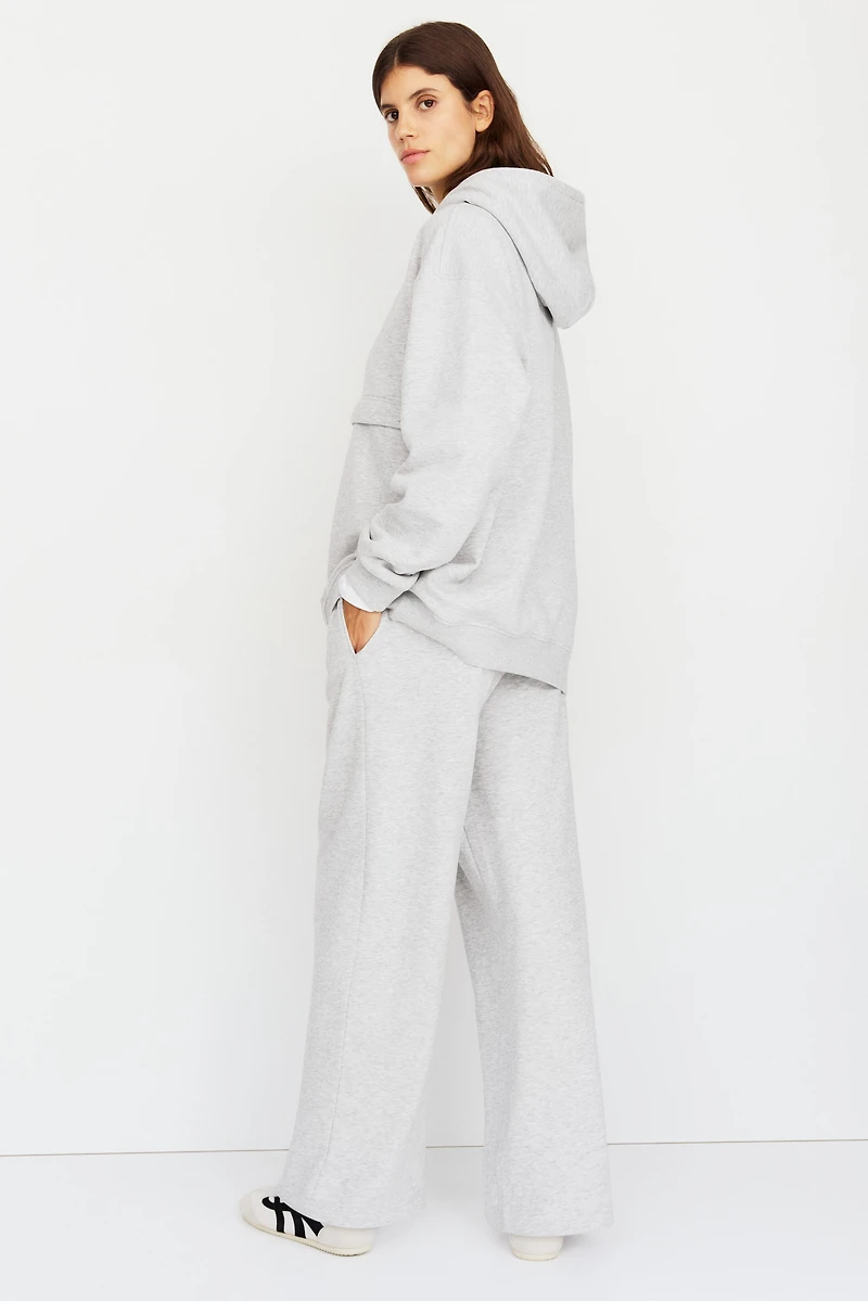 Chandail à capuche d'allaitement en molleton MAMA