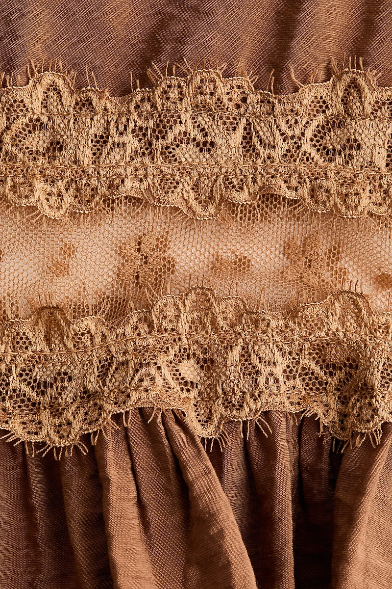 Lace-Detail Blouse