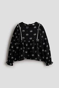 Textured Jersey Blouse