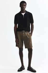Slim-Fit Textured Polo Shirt