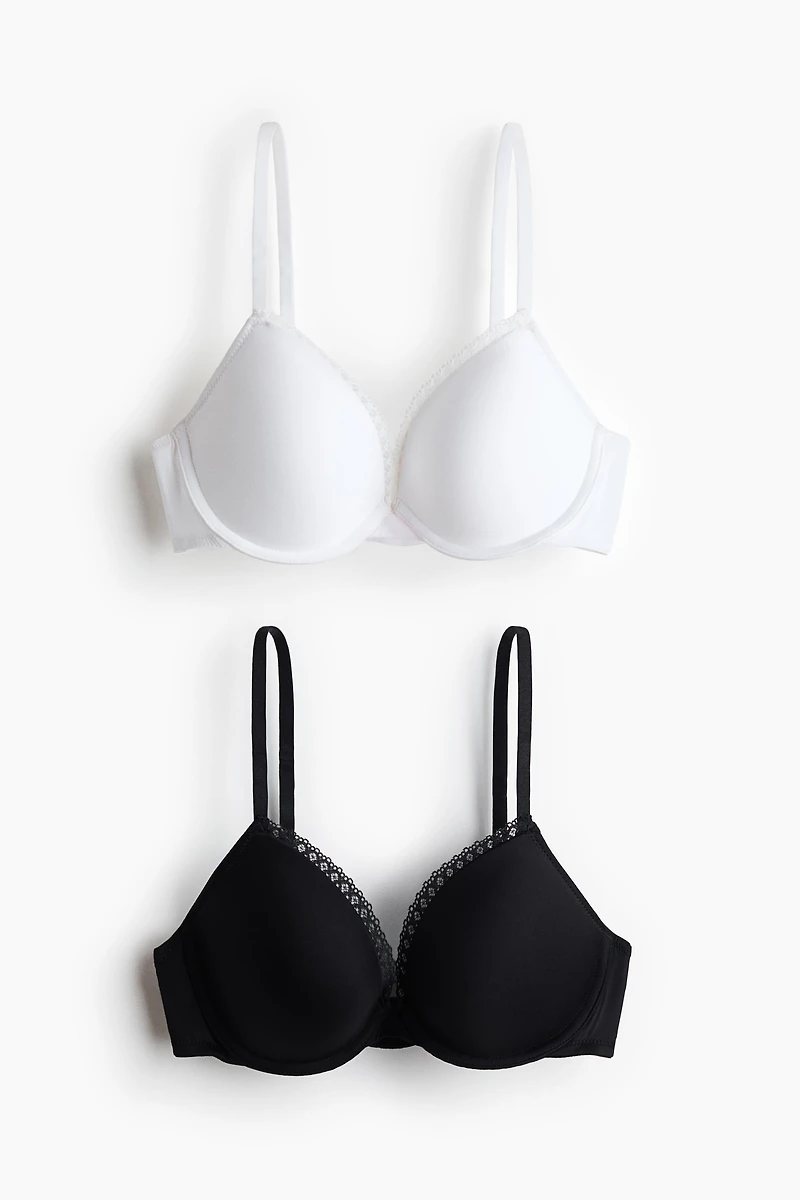 2-pack Microfiber Push-up Bras