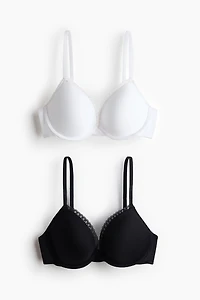2-pack Microfiber Push-up Bras