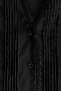 Blouse with Pintucks
