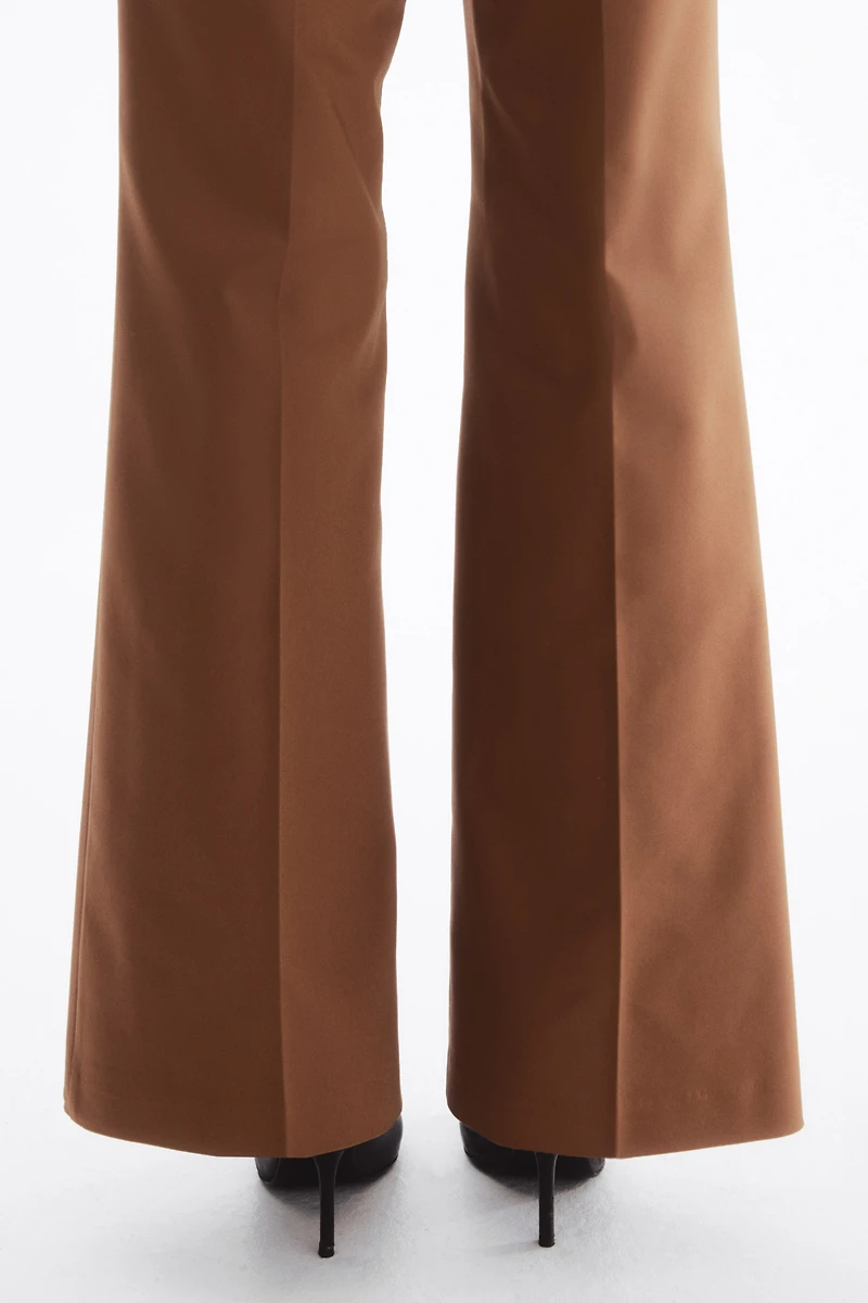 Belted Bootcut Pants
