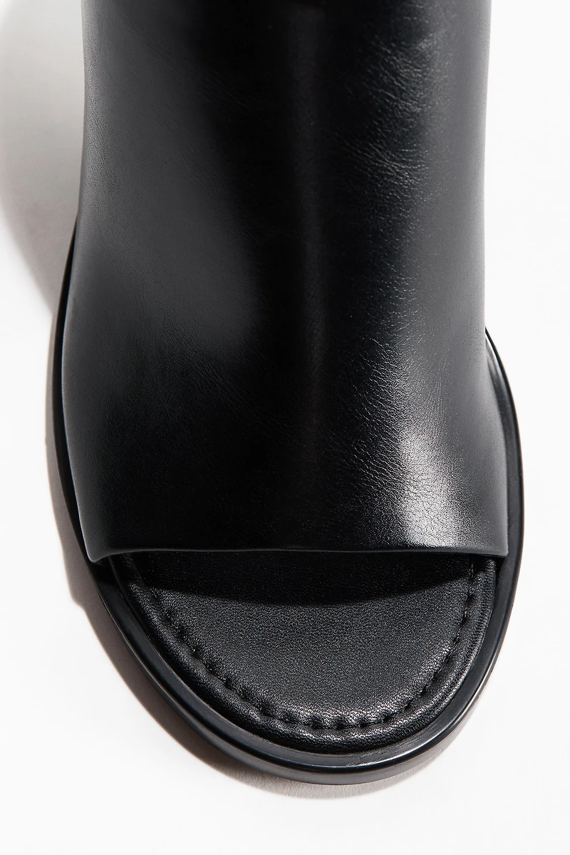 Block-Heeled Sandals