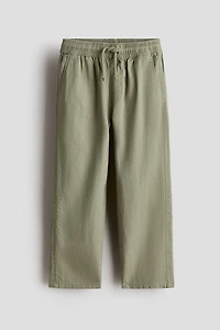 Linen-Blend Pants