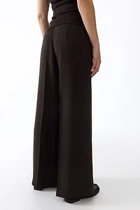 MAMA Wide-Leg Dress Pants