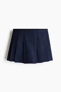 Pleated Twill Skort