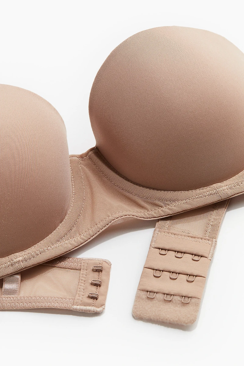 Padded Microfiber Balconette Bra