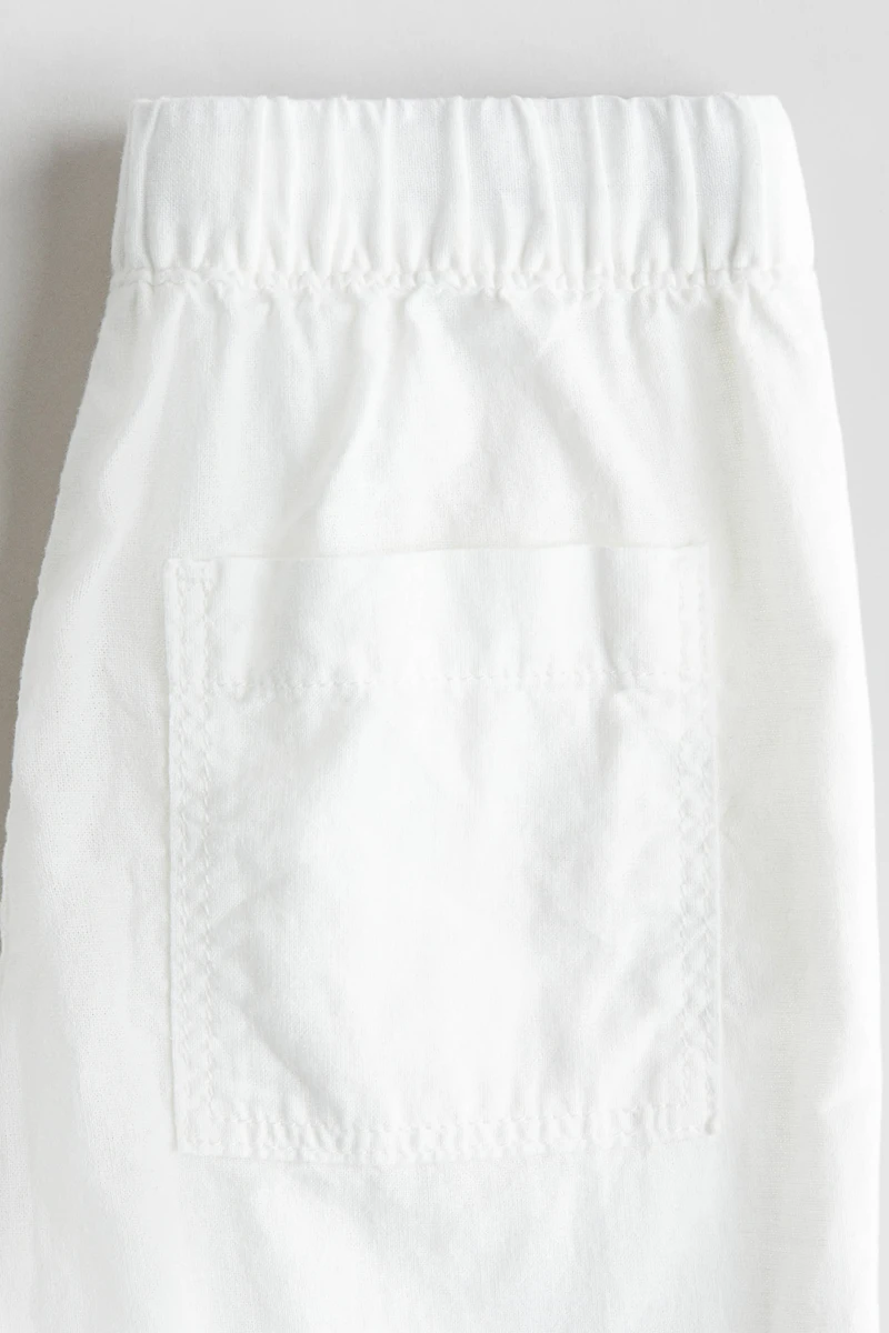Pantalon en lin mélangé