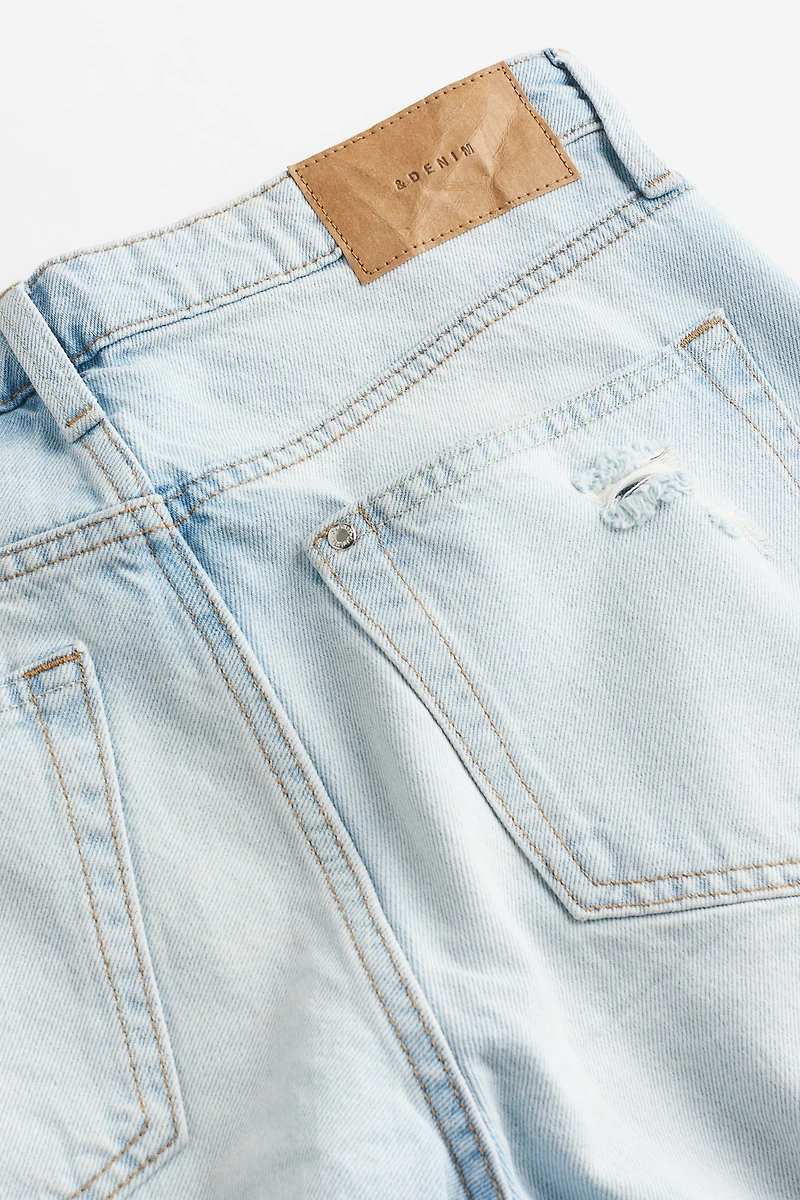 Baggy Low Denim Shorts