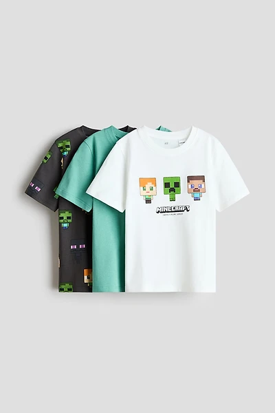 3-pack Printed T-shirts