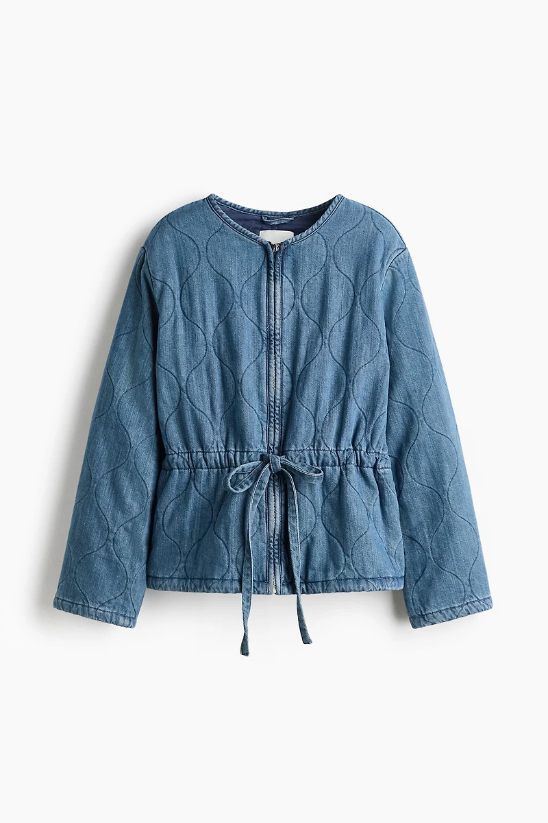Quilted Denim Jacket