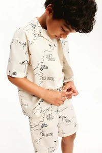 Ensemble imprimé 2 pièces en coton
