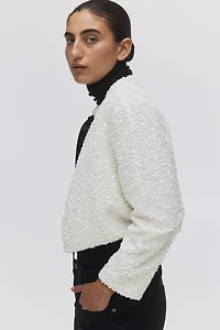 Veste à sequins avec détail nouer