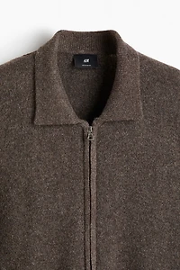Regular-Fit Cardigan with Collar