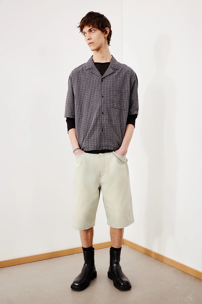 Loose-Fit Seersucker Resort Shirt