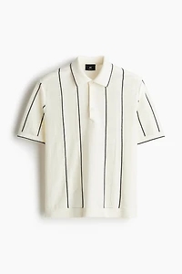Regular-Fit Pointelle-Knit Polo Shirt