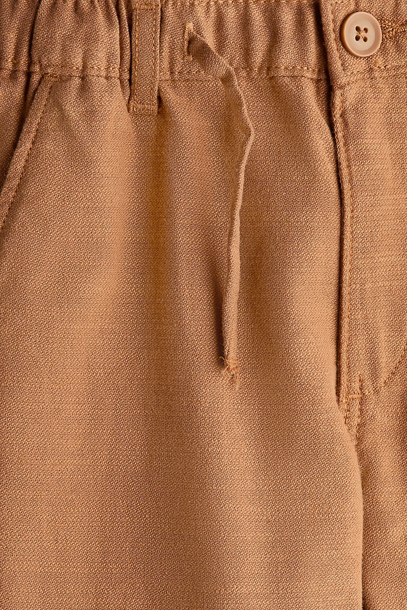 Cotton Roll-Up Pants