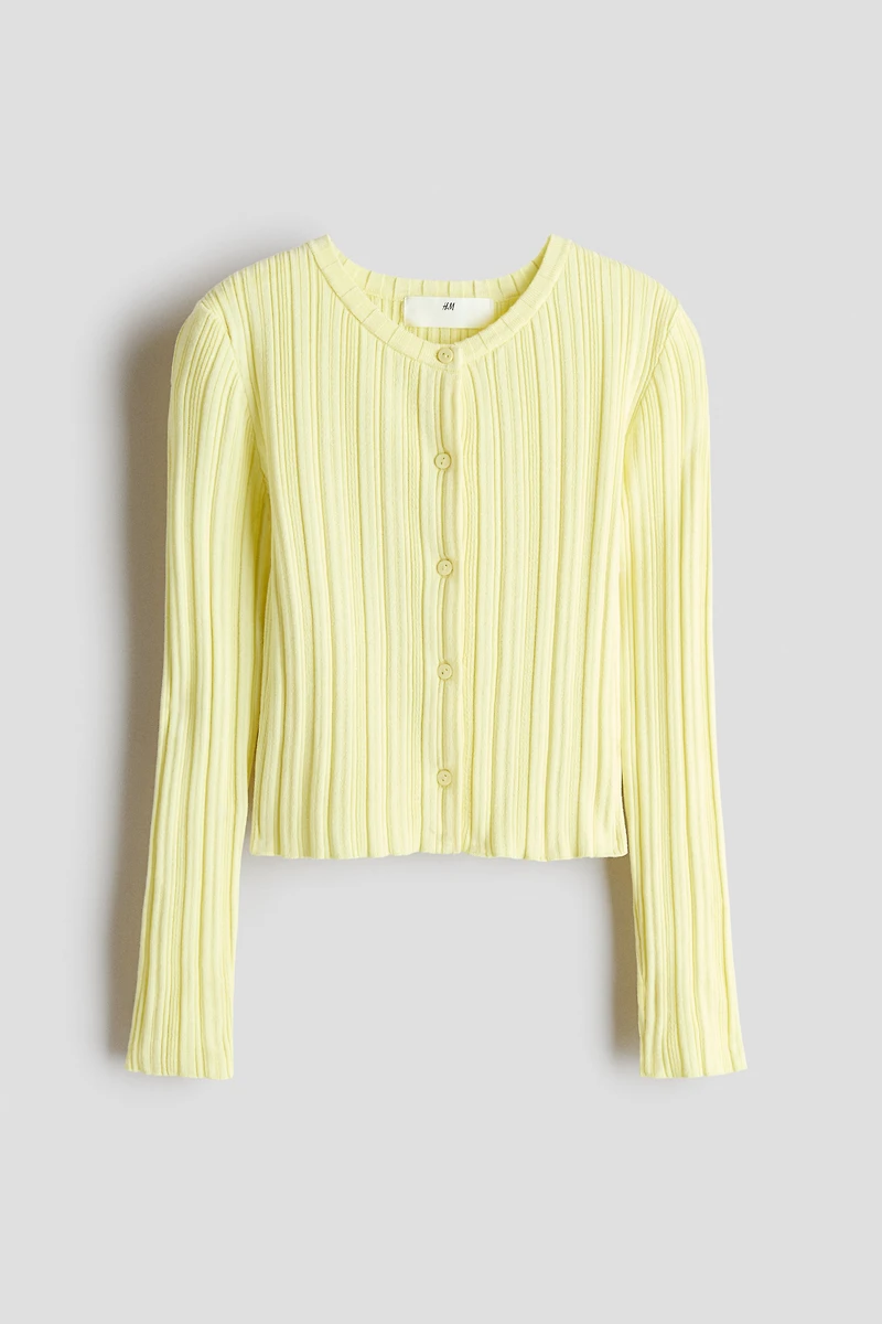 Rib-Knit Cardigan