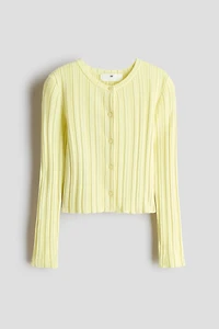 Rib-Knit Cardigan