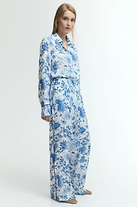 Crêpe Pants with Drawstring