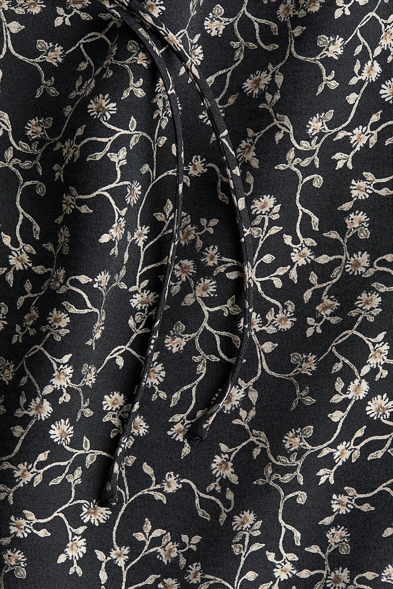 Flounce-Trimmed Blouse