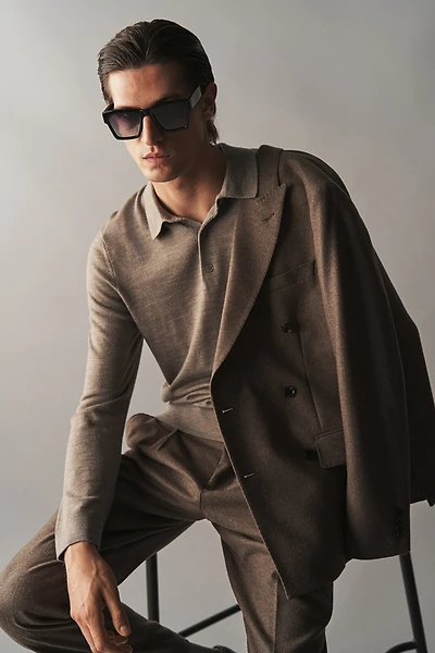 Slim Fit Wool Polo Shirt