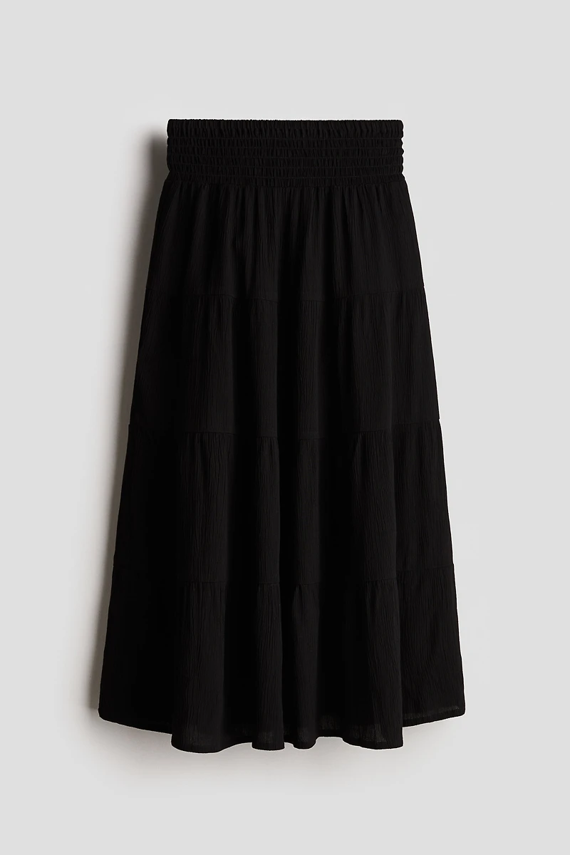 Smocked Tiered Skirt