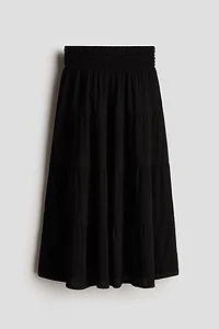 Smocked Tiered Skirt