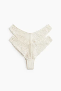 2-Pack Lace Brazilian Briefs