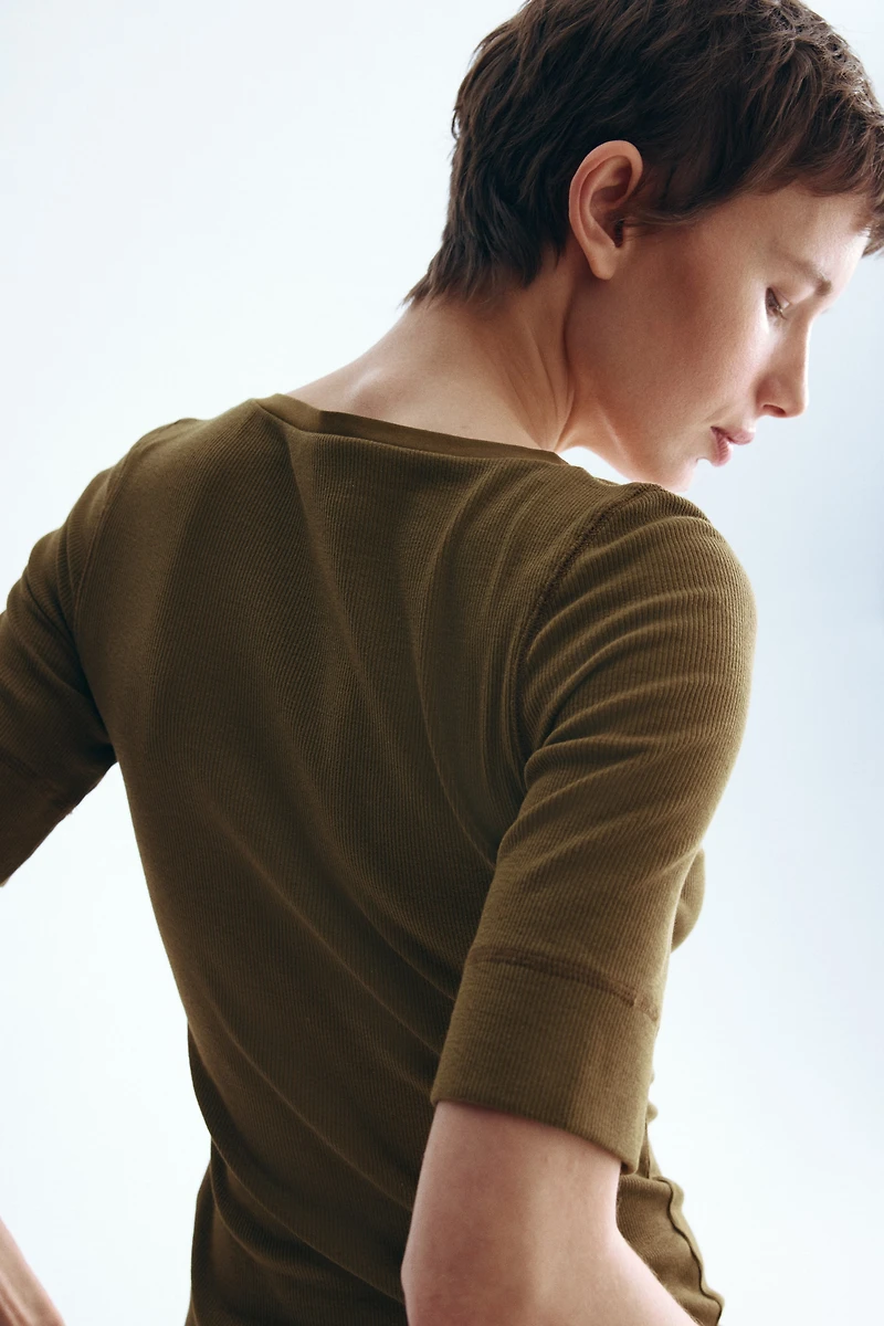 Ribbed Cotton Top