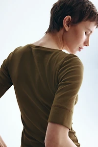 Ribbed Cotton Top