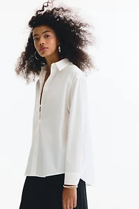 Scarf-Detail Shirt