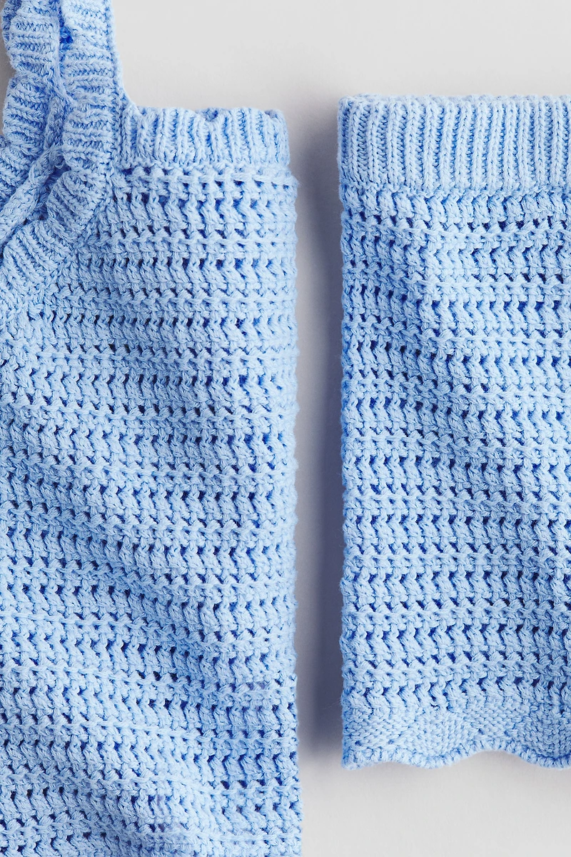 Ensemble 2 pièces en tricot texturé