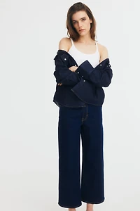 Wide High Cropped Jeans