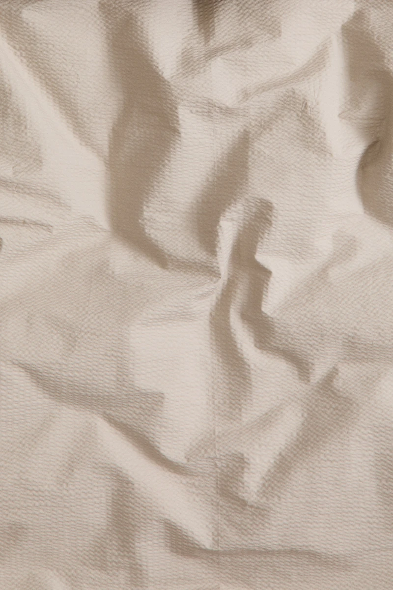 Seersucker Twin Duvet Cover Set