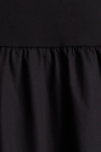 Sleeveless Dress with Flared Skirt