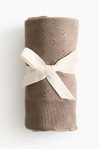 Cotton Pointelle Baby Blanket