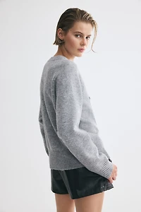 Appliquéd Sweater