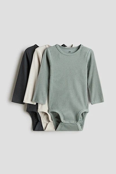 3-Pack Ribbed Bodysuits