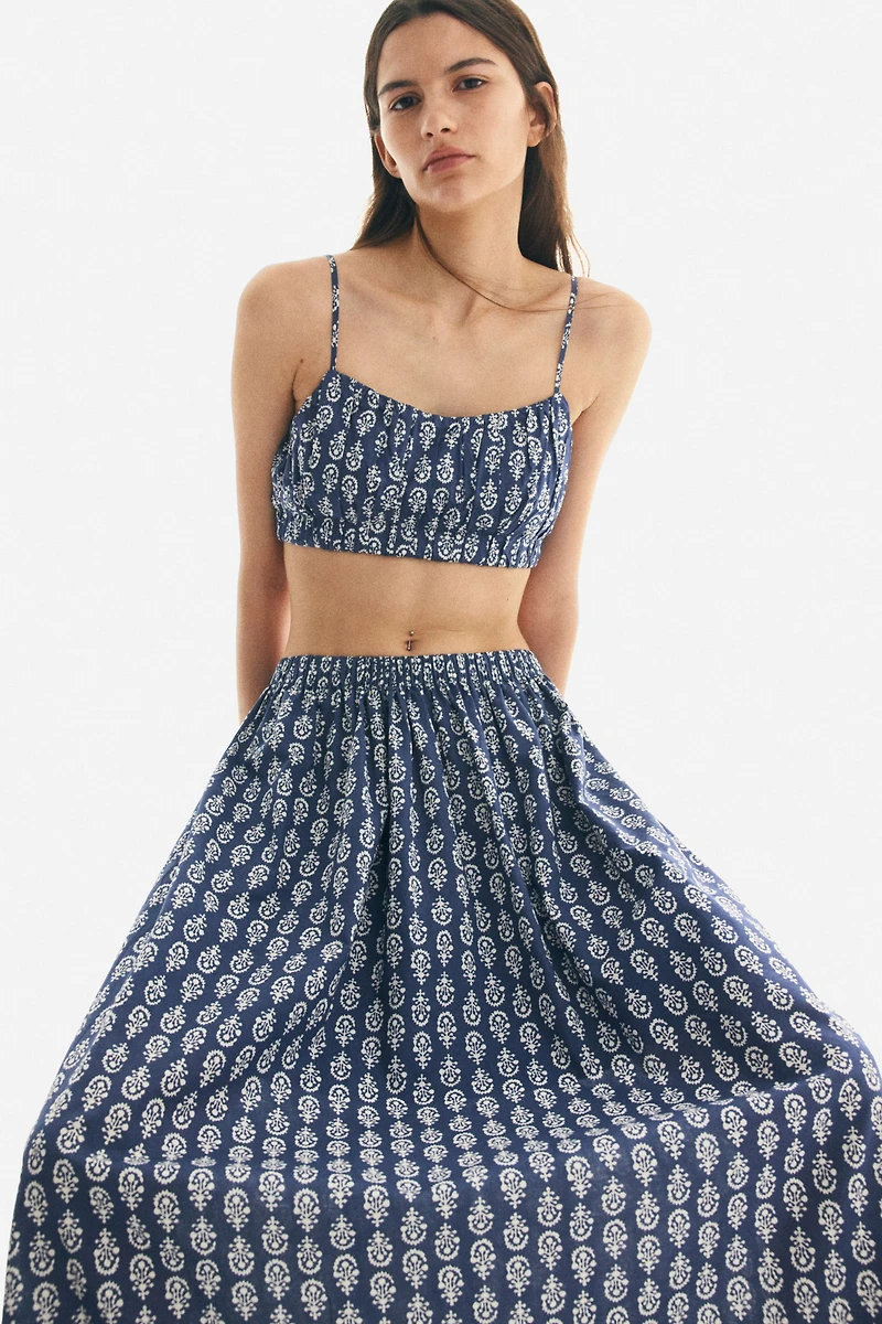Flared Maxi Skirt