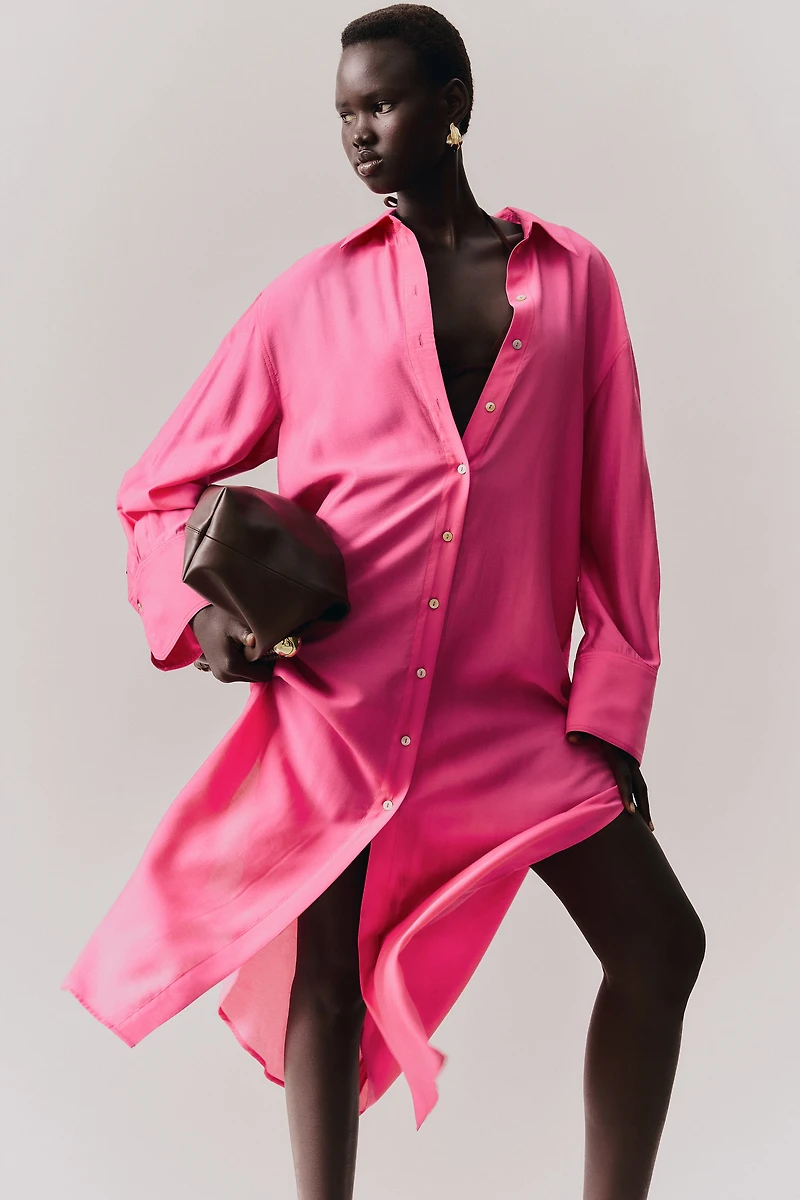 Oversized Shirt Dress