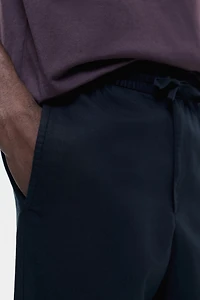 Regular-Fit Linen-Blend Pants