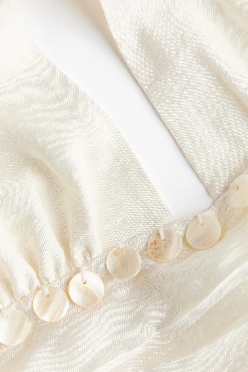 Sequin-detail halterneck top