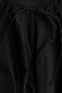 Crinkled Balloon Blouse