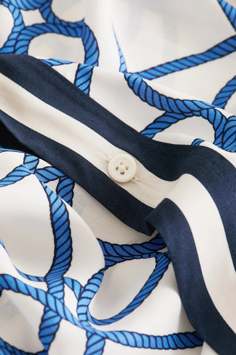 Cafetan de plage imprimé