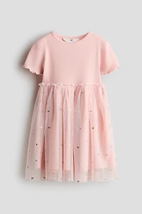 Dress with Tulle Skirt