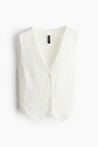 Chandail sans manches en jersey texturé