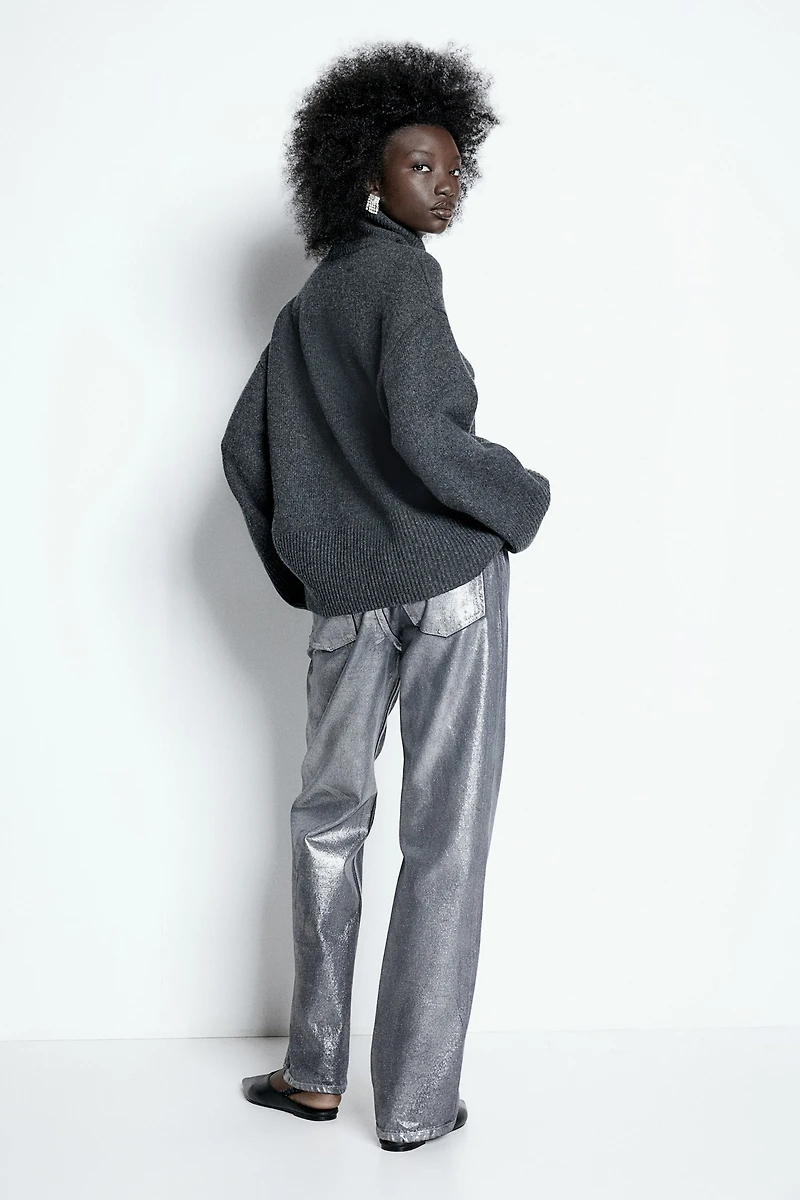 Cashmere-Blend Turtleneck Sweater